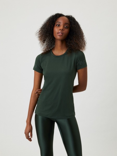 BJÖRN BORG Borg Slim T-Shirt women Deep Forest Green XS Recycled Polyester