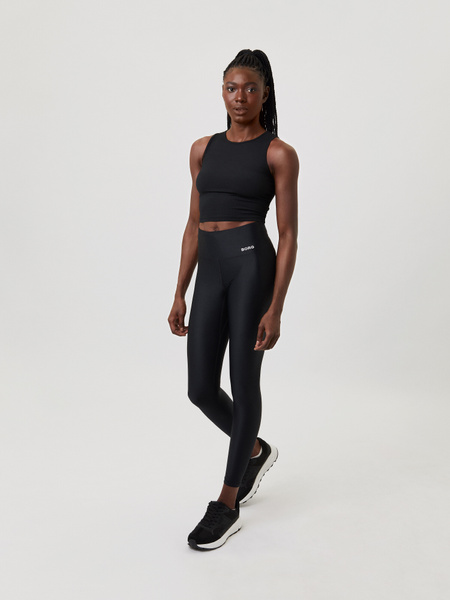 Björn Borg Borg High Waist Solid Tights Black Beauty, XL female