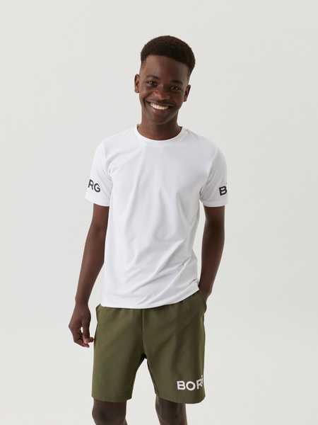 BJÖRN BORG Borg T-Shirt unisex White 122-128 Recycled Polyester