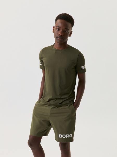 BJÖRN BORG Borg T-Shirt unisex Ivy Green 122-128 Recycled Polyester