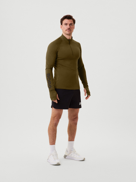 Björn Borg Midlayer Half Zip – grön mellantröja – baksida