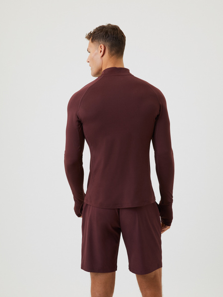 Björn Borg Borg Midlayer half zip-tröja i brunt – baksida
