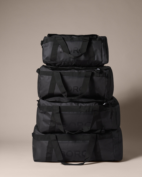 Björn Borg Duffle Bag 35L i svart med TPE-material – baksida