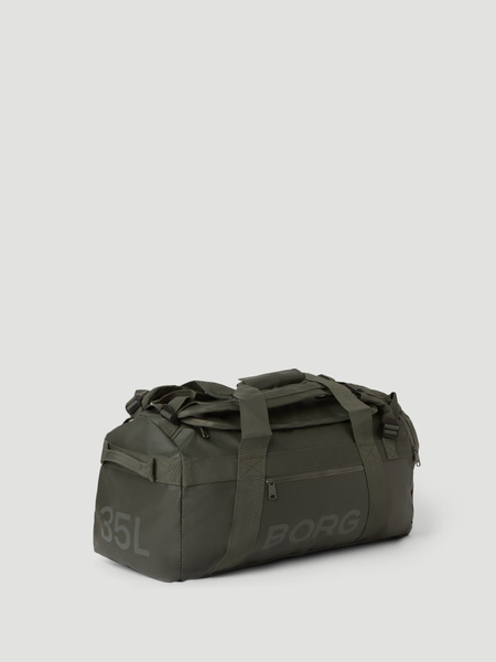 Björn Borg Duffle Bag 35L – flexibel träningsväska i grönt – baksida