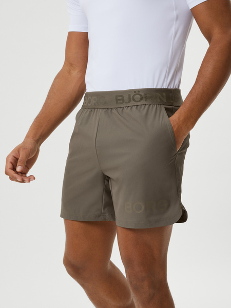 Björn Borg Short Shorts – kort passform med nyckelficka, brun – baksida