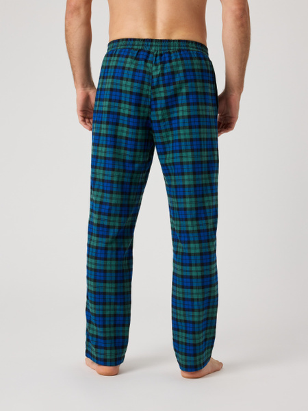 Björn Borg Core Flannel Pyjamasbyxor Herr – bomull, svart – baksida