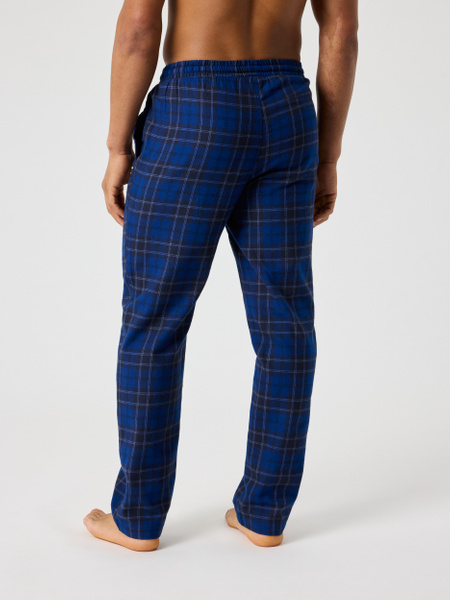 Björn Borg Core pyjamasbyxor i svart flanell – baksida