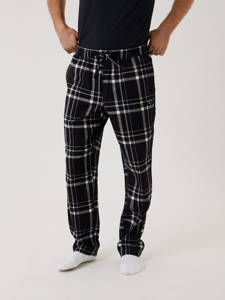 Björn Borg Core pyjamasbyxor i rutigt flanell – baksida