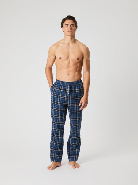 Björn Borg Core Flannel Pyjama Pants Blauw, XS