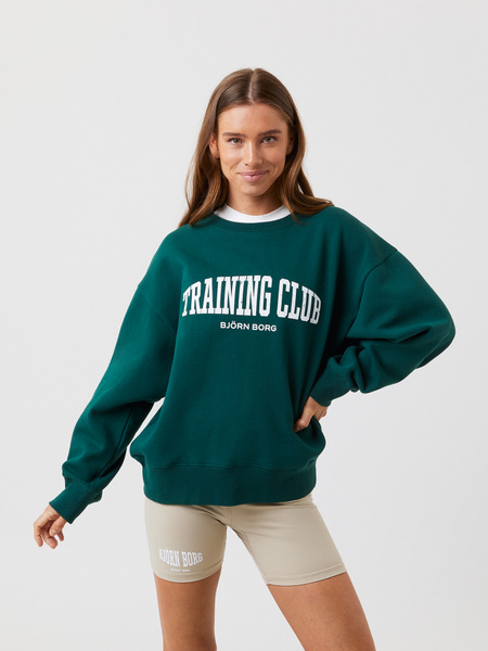 BJÖRN BORG Sthlm Boyfriend Crew women Botanical Garden S BCI Cotton