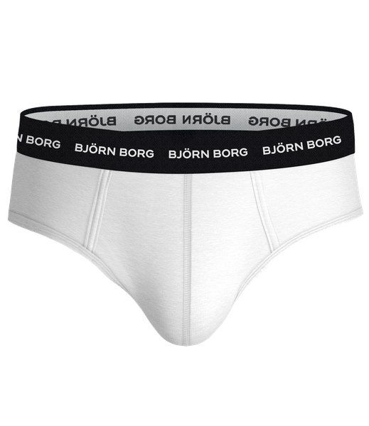 Björn Borg Cotton Stretch briefs 3-pack i vit – baksida