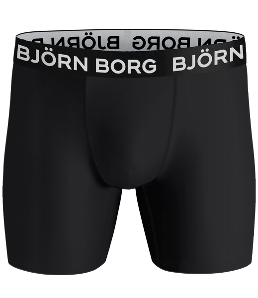 Alternativ bild 1 för Björn Borg Kalsonger 3P Performance Shorts 2203 Svart polyester Small Herr