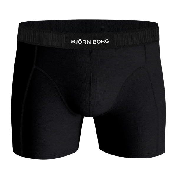 Björn Borg Premium Cotton Stretch boxer 2-pack i svart – baksida