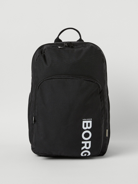 Björn Borg Core Curve ryggsäck 27L i svart – baksida