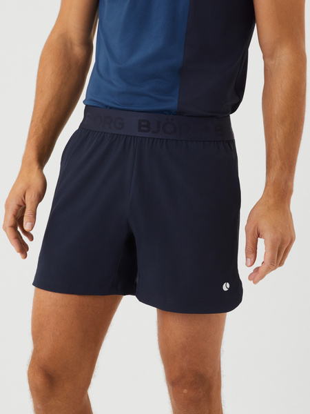 Björn Borg Ace Short Shorts marinblå – gymshorts med fickor – baksida