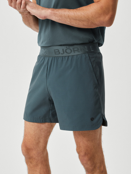 Björn Borg Ace Short Shorts gröna – lätta gymshorts med ficka – baksida