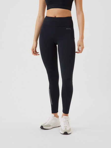 Björn Borg Running Winter tights i svart för dam – baksida