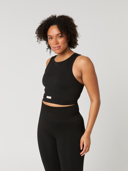 Björn Borg Studio Seamless bralette i svart för dam – baksida