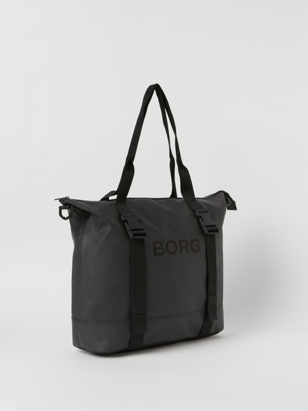 Björn Borg Duffle Tote 28L – svart tote med axelrem – baksida