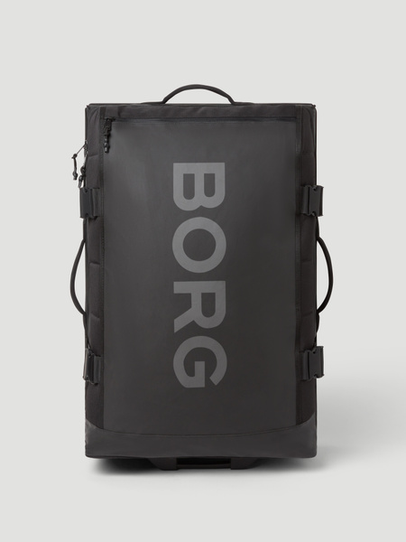 Björn Borg resväska Travel Trolley L 80 liter i svart – baksida