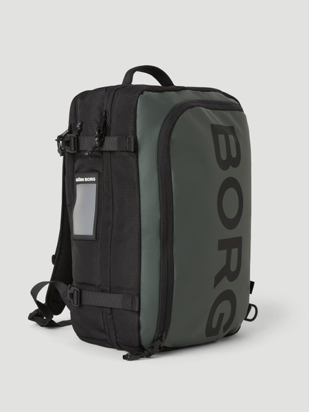 Björn Borg Travel Backpack L 35L – grön ryggsäck – baksida