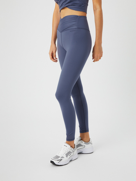 Björn Borg Studio Cross tights med korsad midja, blå – baksida