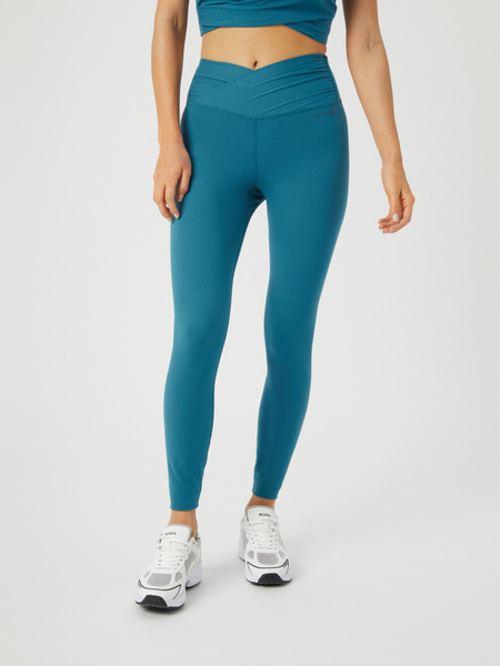 Björn Borg Studio Cross tights i blått för dam – baksida
