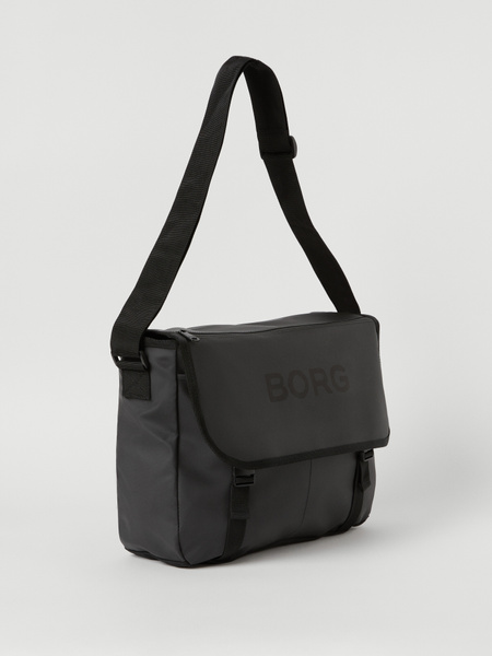 Björn Borg Duffle Messenger axelväska i svart – baksida