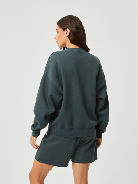 Björn Borg Studio Oversized Crew dam – grön sweatshirt – baksida