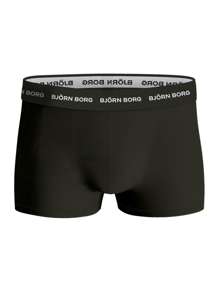 Björn Borg Cotton Stretch Trunk 3-pack i grönt – baksida