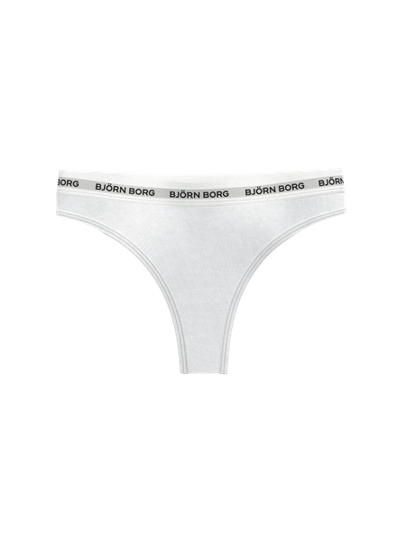 Björn Borg Core Logo stringtrosa 2-pack i vitt – baksida