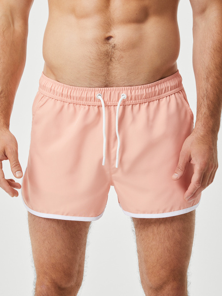 Björn Borg Retro badshorts i återvunnen polyester – rosa – baksida