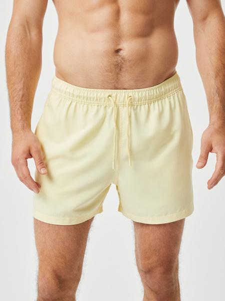 Björn Borg Solid badshorts med lös passform – gul – baksida
