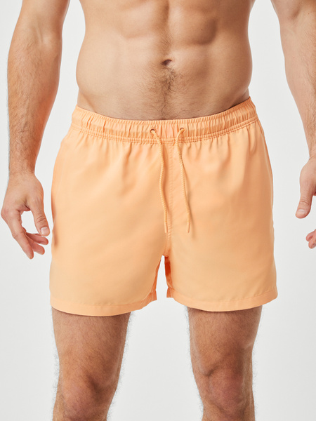 Björn Borg Solid badshorts med lös passform – orange – baksida