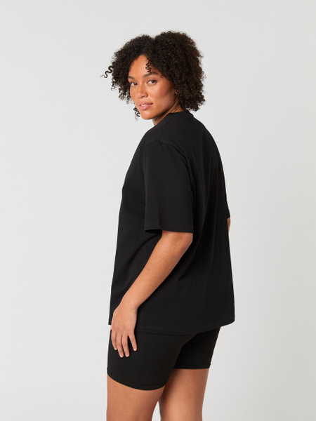 Björn Borg Studio Oversized T-shirt dam – svart i bomull – baksida