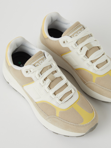 Björn Borg R1300 sneakers dam i beige med chunky sula – baksida
