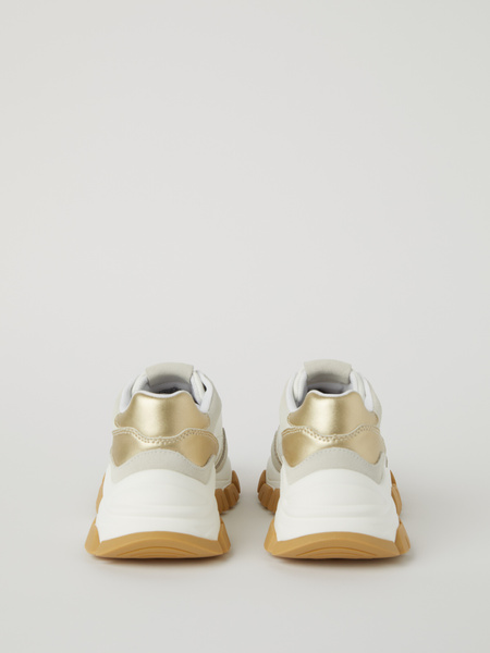 Björn Borg R2600 metallic sneakers i vitt för dam – baksida