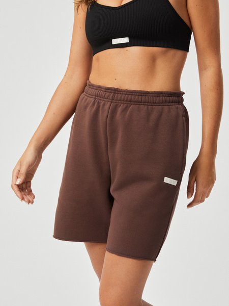 Björn Borg Studio oversized shorts i brunt för dam – baksida