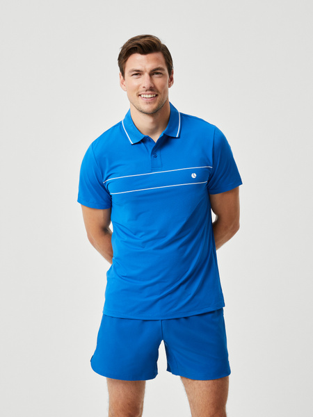 Björn Borg Ace Light Polo blå – sportig piké som andas – baksida