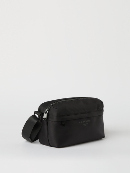 Björn Borg Daily crossbody-väska i återvunnen polyester i svart – baksida