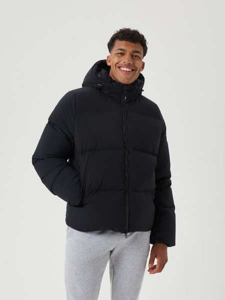 Björn Borg Centre Puffer Jacket – svart dunjacka – baksida