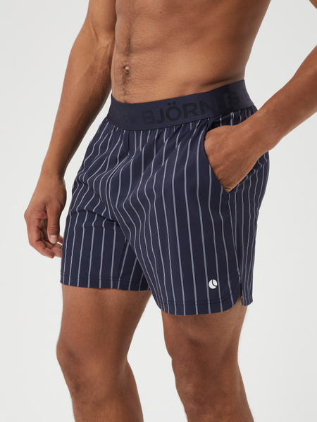 Alternativ bild 1 för Björn Borg Ace Pinstripe Short Shorts Blå, S