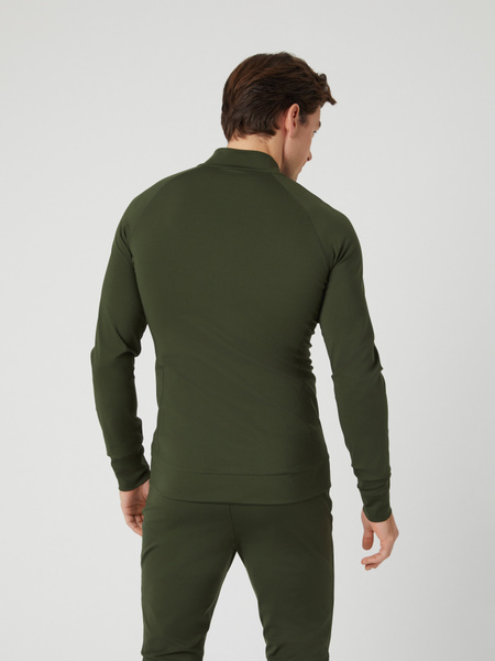 Björn Borg Training Midlayer – grön mellanjacka för herr – baksida