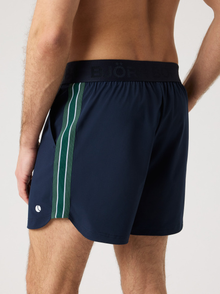 Björn Borg Ace Retro shorts herr i marinblått, 6 tum – baksida
