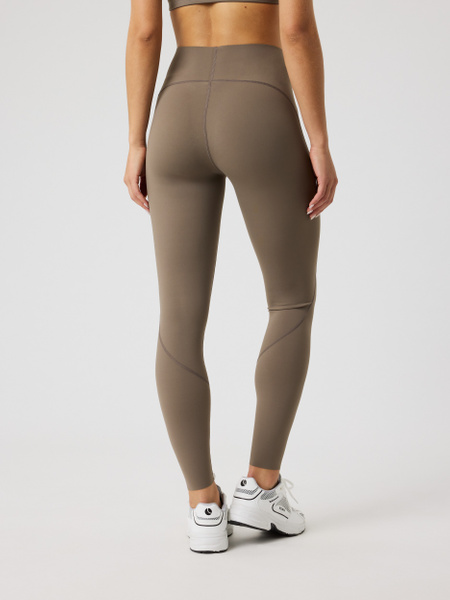 Björn Borg Sleek tights med hög midja – dam, brun – baksida