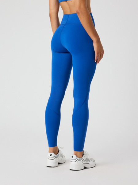Björn Borg Sleek Tights i blått – tights med hög midja – baksida