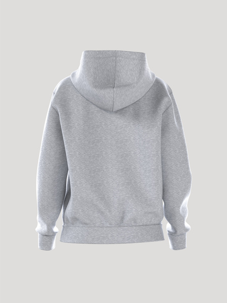 Björn Borg Essential 1 Hoodie i grått med mjuk fleeceinsida – baksida