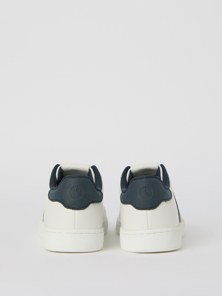 Björn Borg T470 Tennis Low – vita sneakers med logorand – baksida