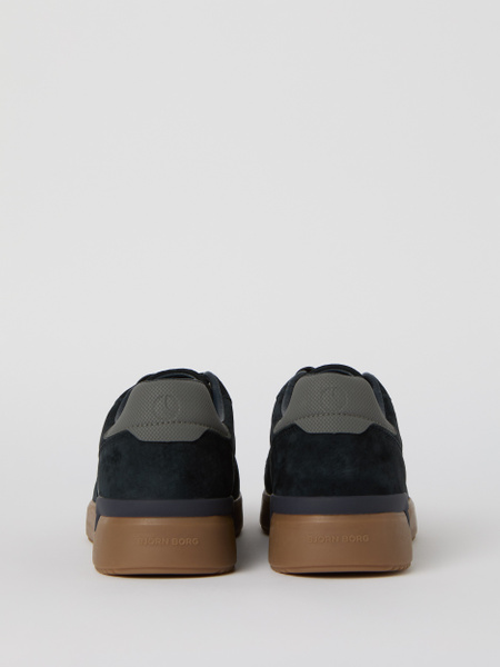 Björn Borg Spin – sneakers i mjukt skinn, marinblå – baksida