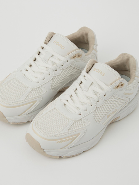 Björn Borg Grand sneakers i beige med mesh – baksida